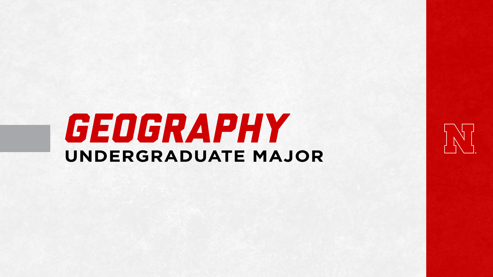 Geography undergraduate major