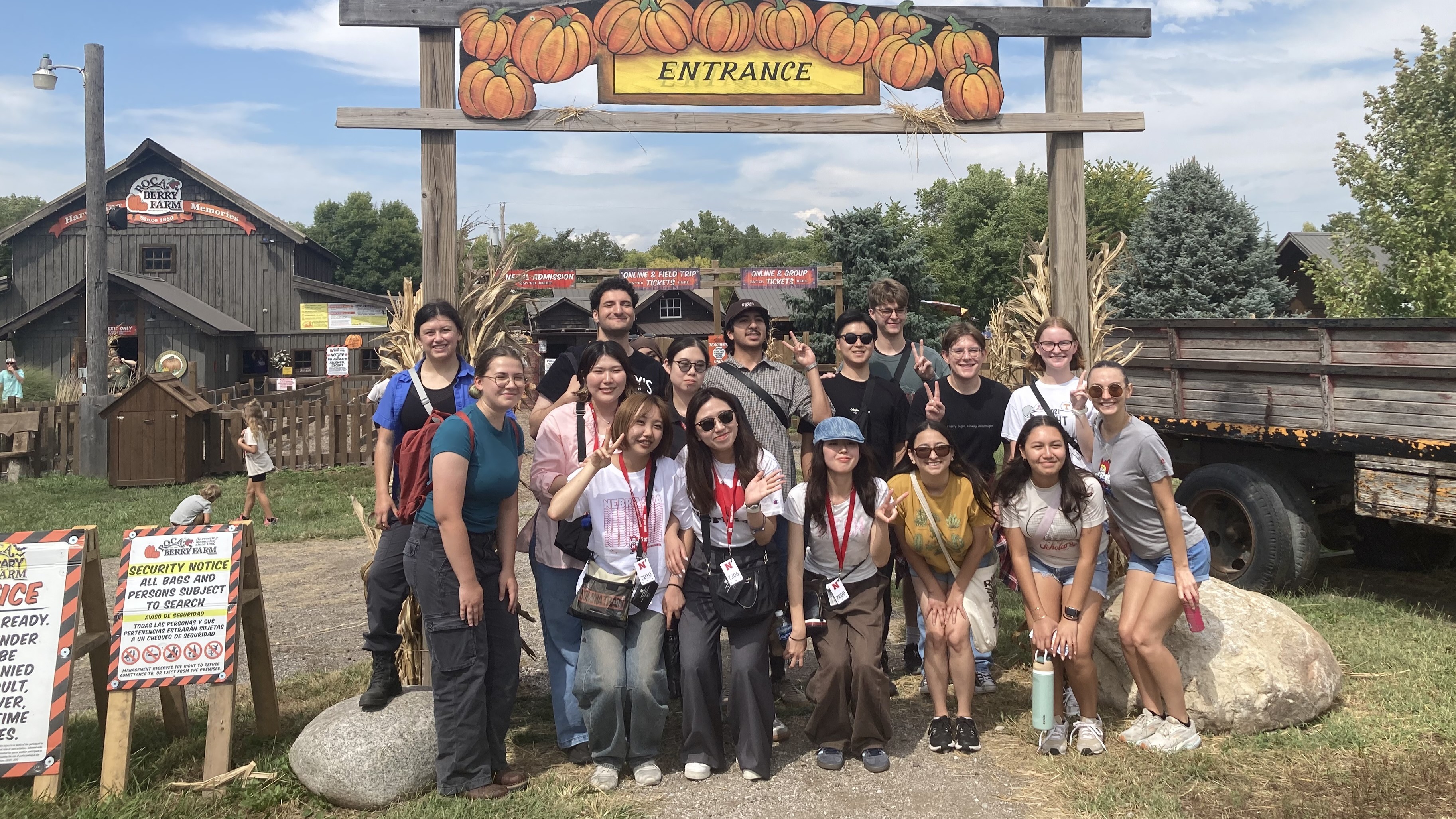 Students visiting