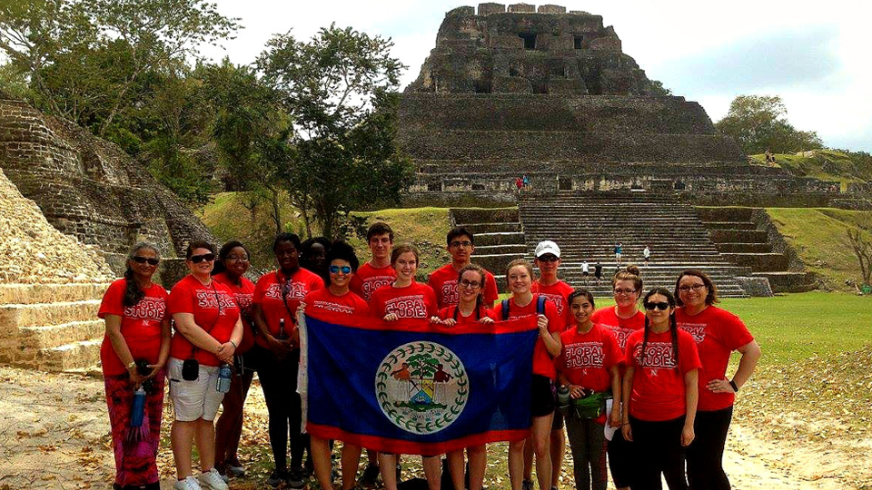 Students and faculty in Belize