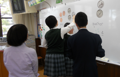 Students at whiteboard