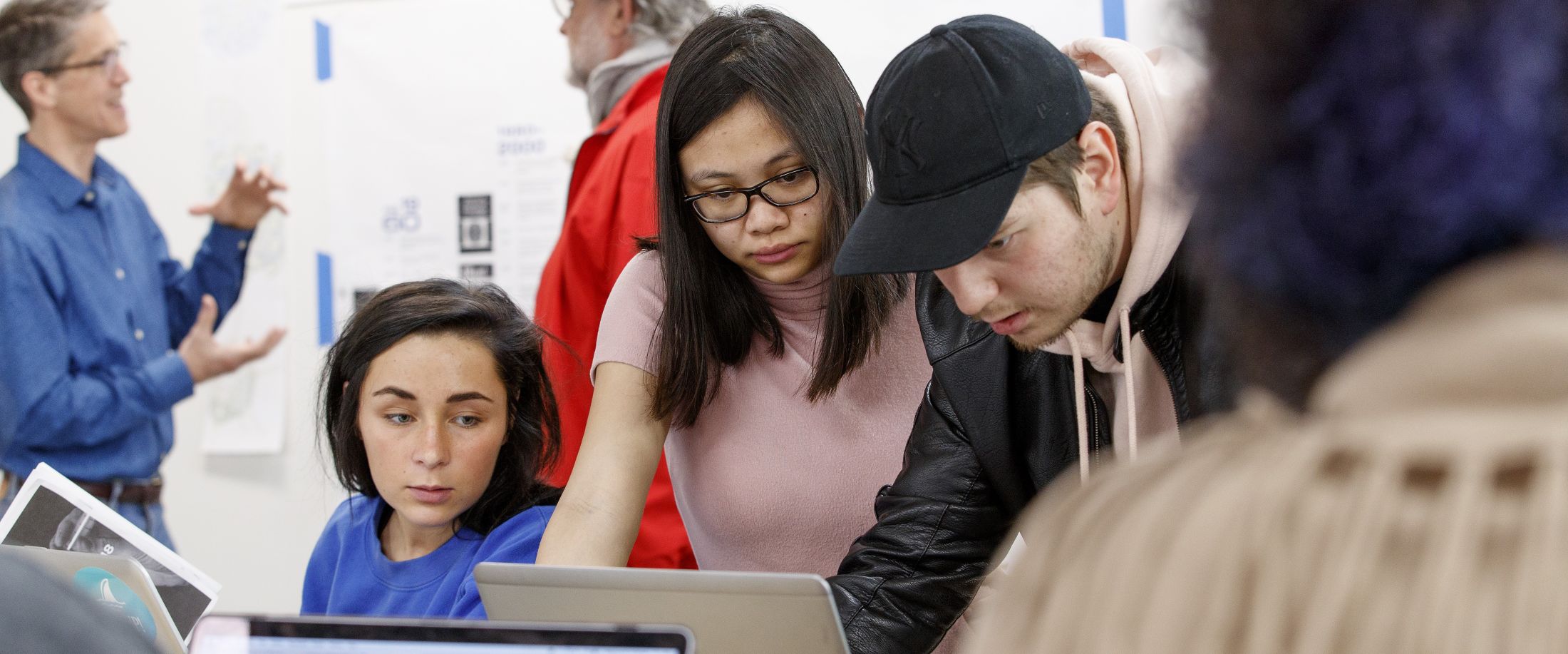 Students at table